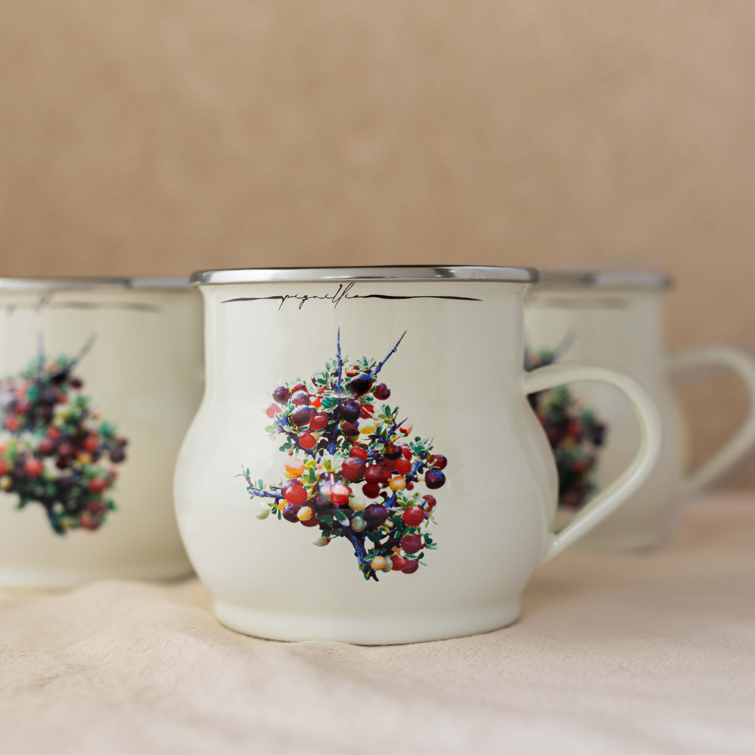 Piquillin Mug With Silver Ring 20 oz