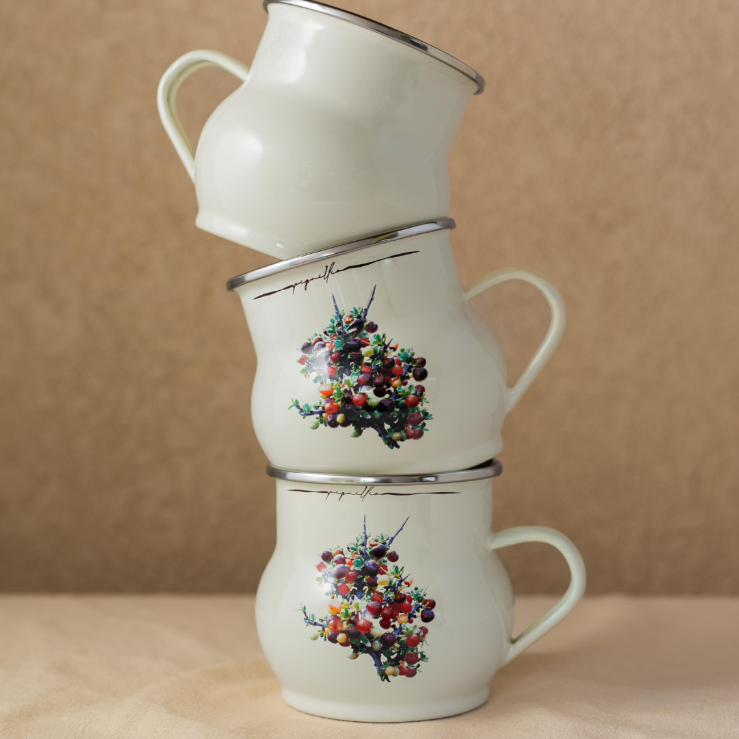 Piquillin Mug With Silver Ring 20 oz