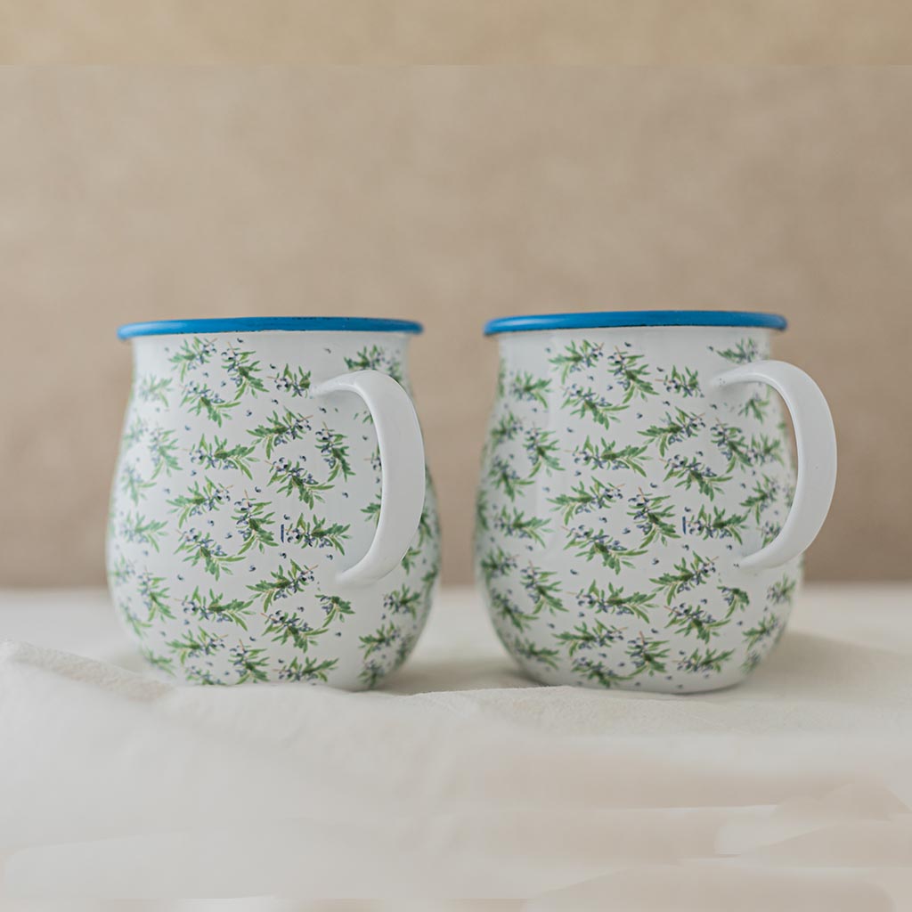 Olive and Flowers Large Mug